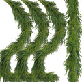 3 Pcs Artificial Norfolk Pine Garlands Christmas 9 FT - Lifelike