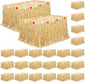 Luau Grass Table Skirt Natural 9 ft x 29.5 in - 24 Pack Party Skirts