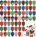 Christmas Dog Bandanas Bulk 60 Pack - Festive Adjustable Holiday