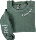 Personalized Embroidered Grandma & Mimi Sweatshirt with Kids Name
