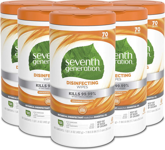 Seventh Generation Botanical Disinfecting Wipes - 420 Wipes Total
