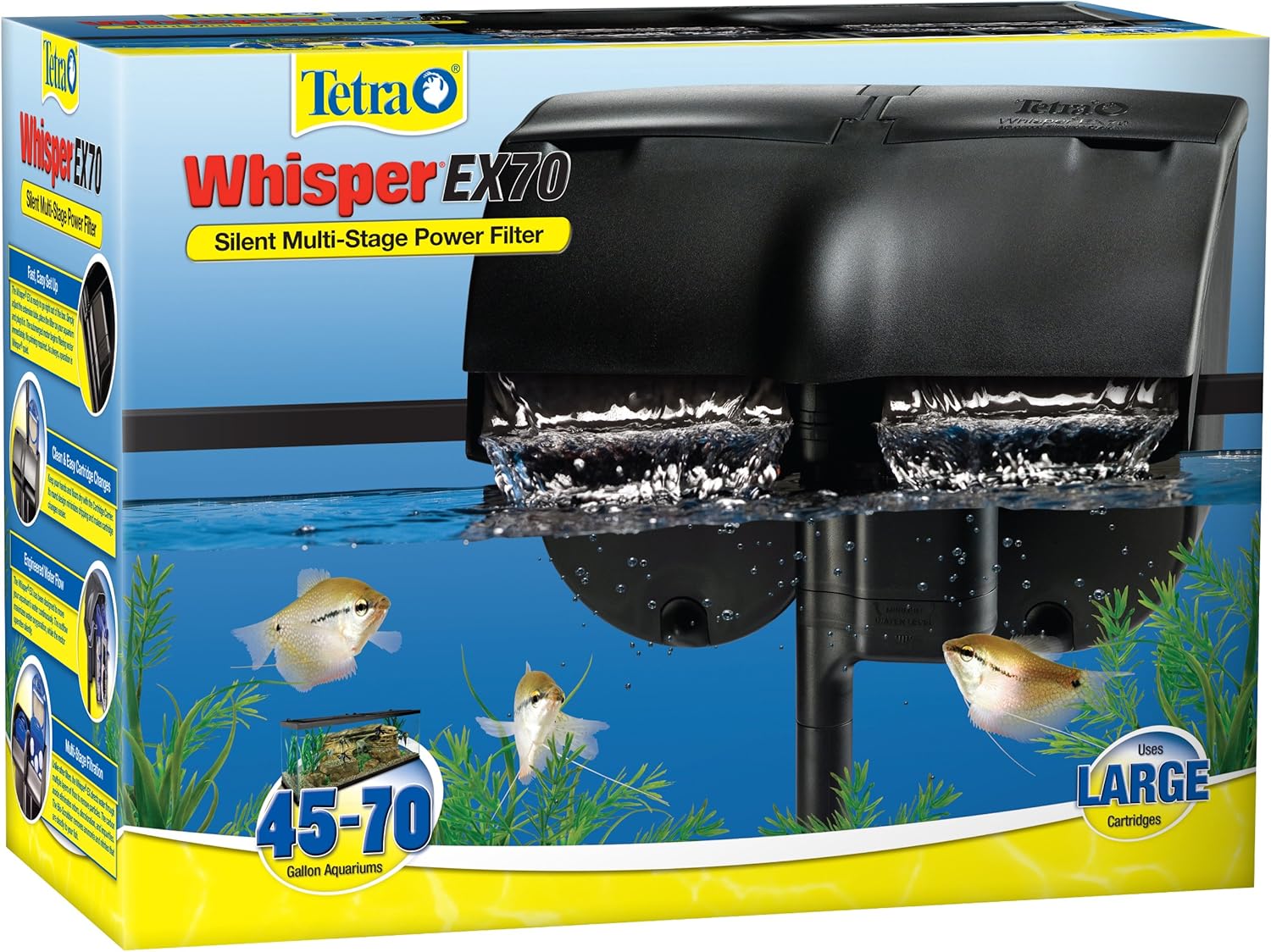 Tetra Whisper EX 70 Filter for 45 to 70 Gallon Aquariums