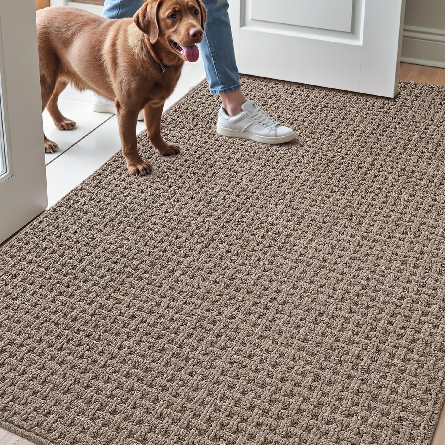 LUMI Washable Door Mat Indoor Entrance 36x60 for Dirt Trapping