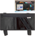 Car Visor Organizer with Secure Zip Pockets and Clear Document Pocket