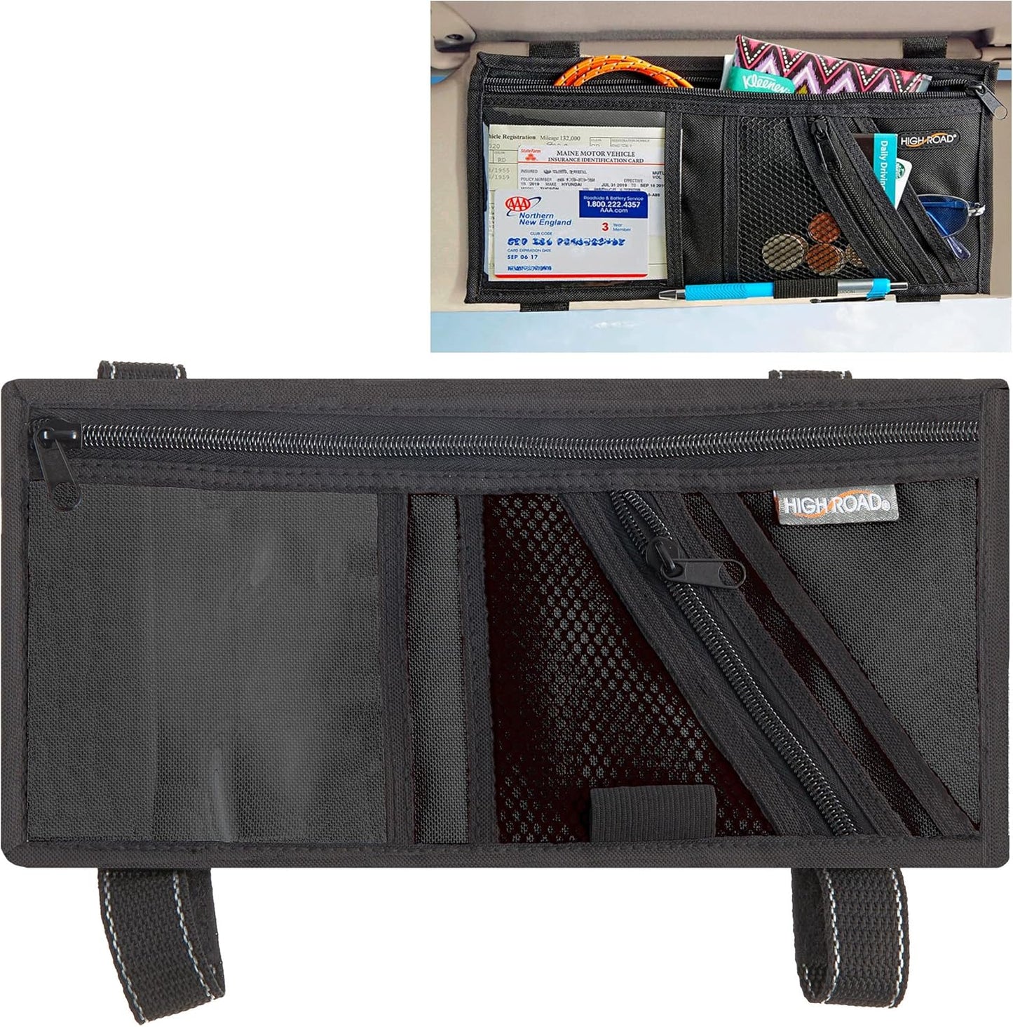 Secure Car Visor Organizer - Keep Essentials Handy