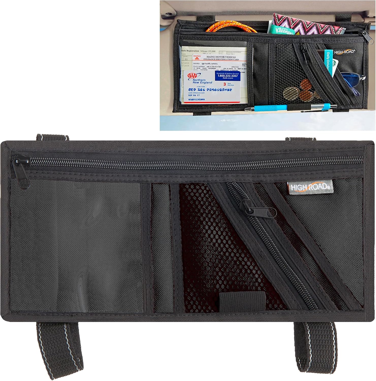 Secure Car Visor Organizer - Keep Essentials Handy