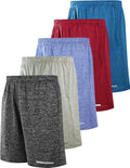 Men's Quick Dry Basketball Shorts 9 in Inseam - 5 Pack Activewear