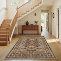 Rugland 4x6 Rug - Vintage Tribal Area Rug with Anti-Slip Backing
