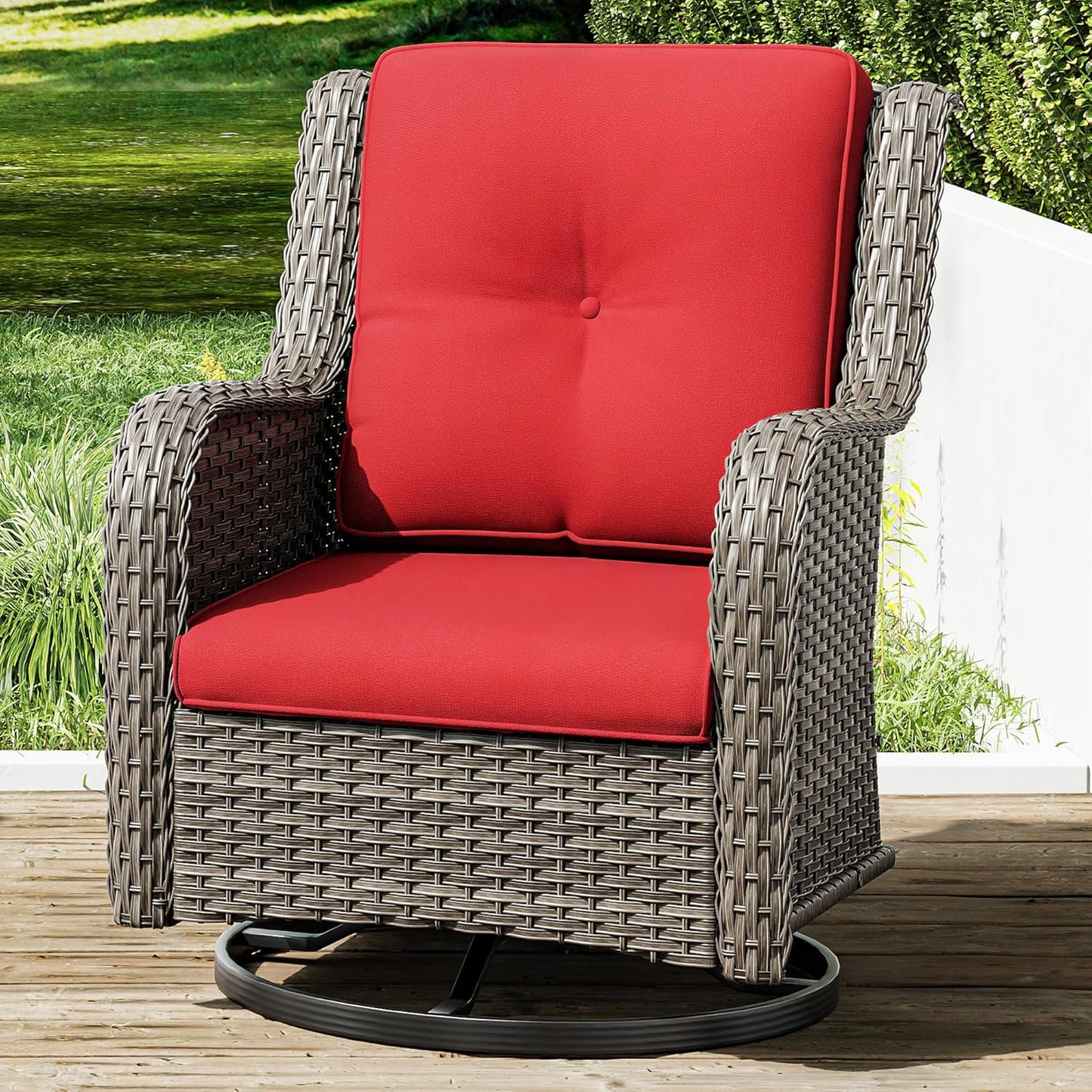 Joyside Outdoor Swivel Rocker Patio Chair for Ultimate Comfort