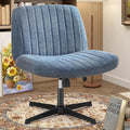 Criss Cross Chair with Wide Seat and Adjustable Height for Comfort
