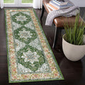 Vintage Runner Rug for Hallway 2x6ft - Machine Washable, Non Slip