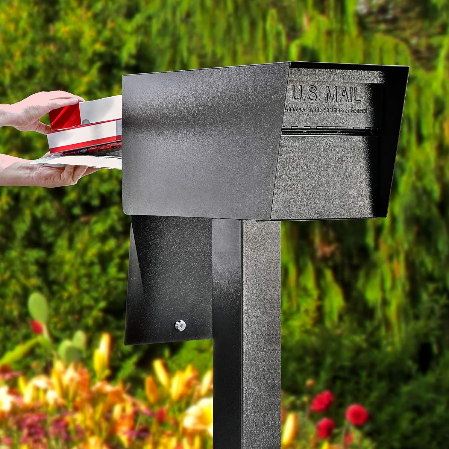 Mail Boss 7526 Mail Manager Street Safe Locking Security Mailbox