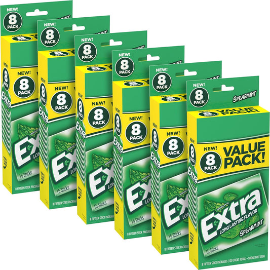 EXTRA Sugar-Free Spearmint Gum for Fresh Breath and Flavor