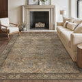 Washable Rugs 8x10 Area Rug for Living Room - Low Pile, Non-Slip