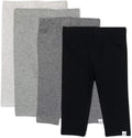Organic Cotton Baby Girls Leggings 4-Pack - Soft Everyday Essentials