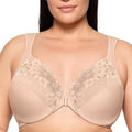 Glamorise Womens Front-Close Cotton Wonderwire Bra - Front Closure