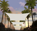 10ft x 10ft White Rectangle Sun Shade Sail - UPF50+ 95% UV Blockage
