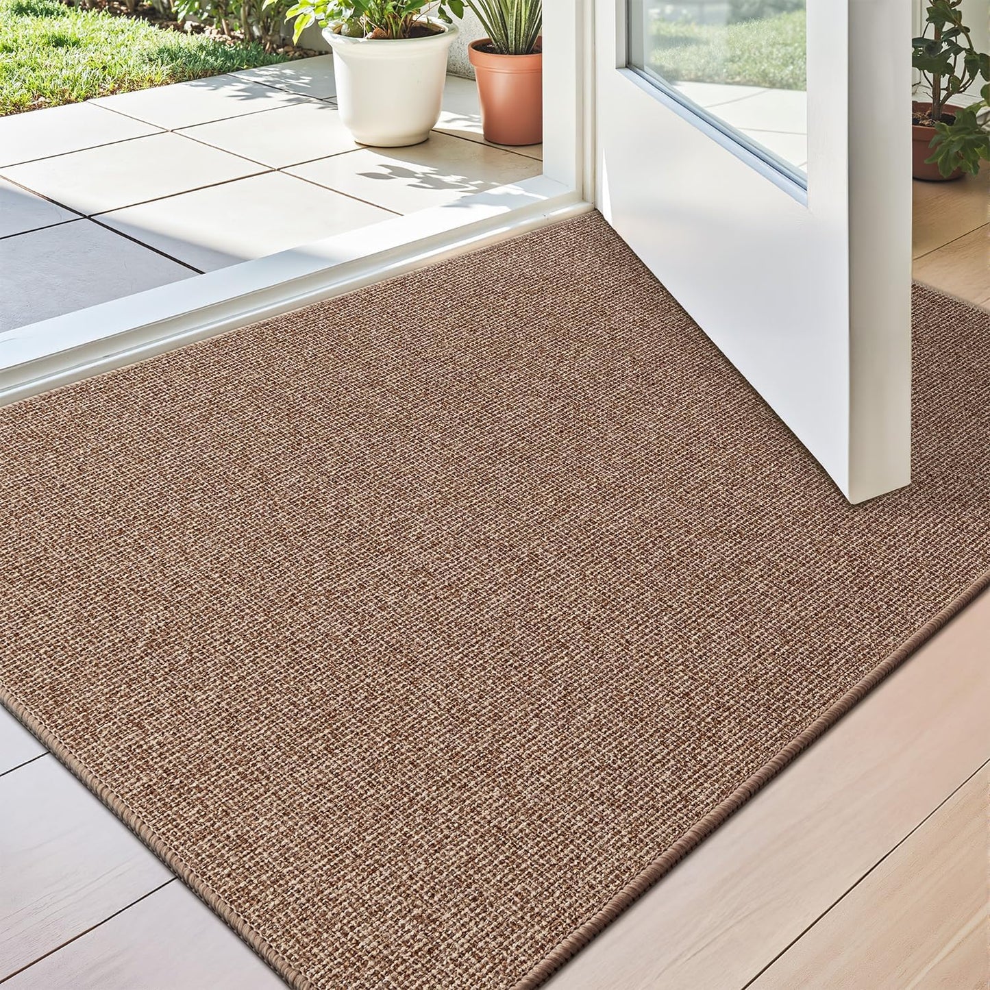 LUMI Indoor Door Mat 24x36 Ultra Thin Non-Slip Doormat