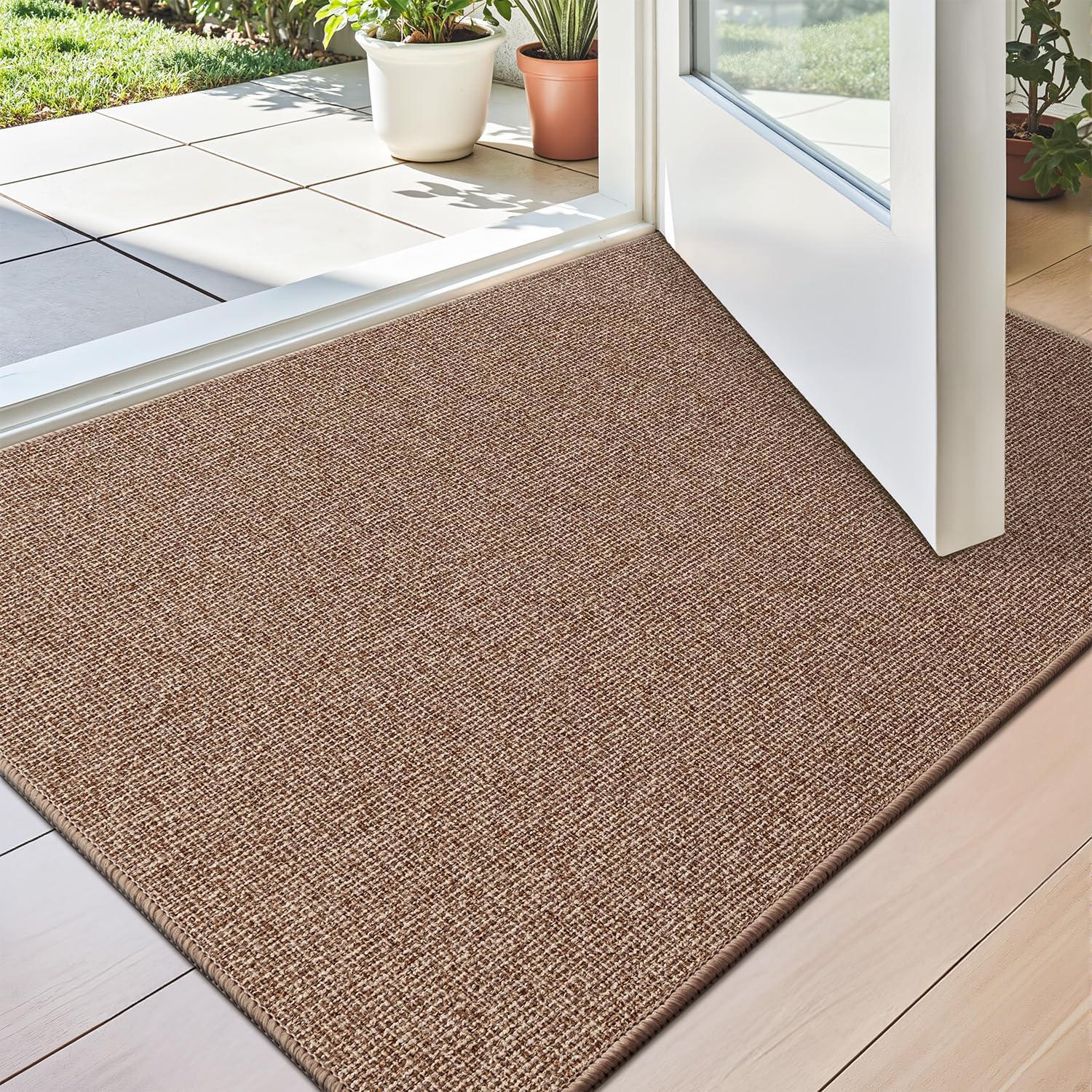 LUMI Indoor Door Mat 24x36 Ultra Thin Non-Slip Doormat