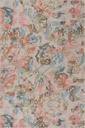 Dash & Albert Bloom Machine Washable Rug 4 x 6 ft - Blue/Ivory