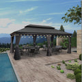 PURPLE LEAF 12ft x 20ft Large Gazebo Double Roof - Durable Patio