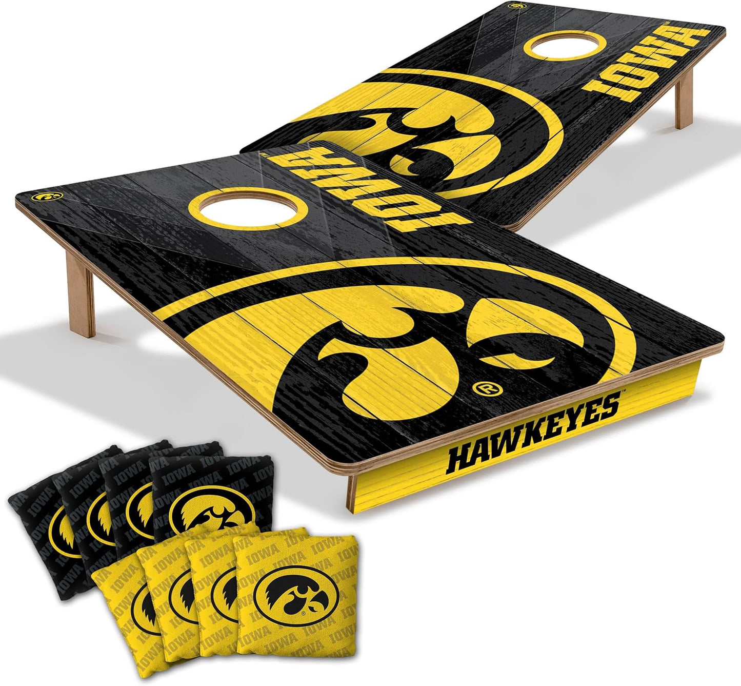 YouTheFan NCAA 2 x 3 Wood Cornhole Game with Team Logo Bags
