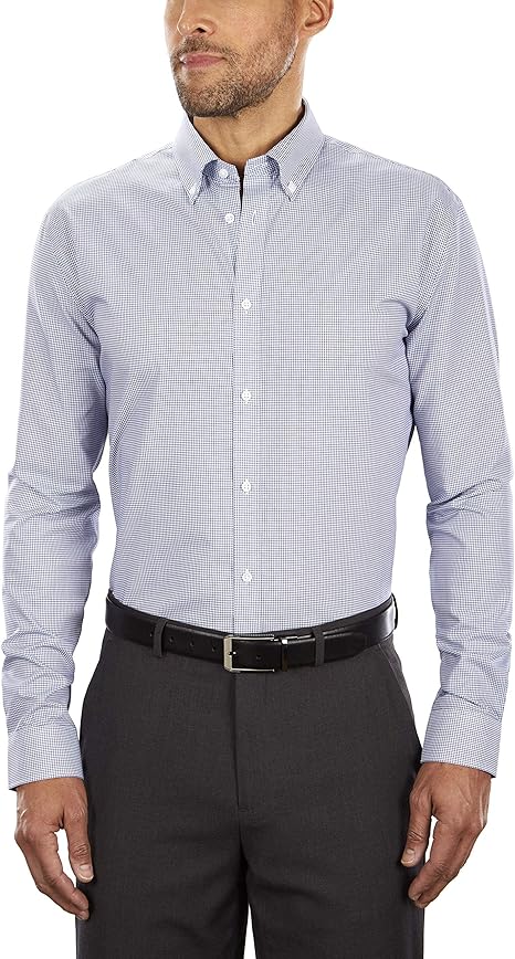 Tommy Hilfiger Men's Dress Shirt Slim Fit Non Iron Gingham Style