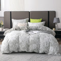 OAITE Duvet Cover Set Queen Size Floral Pattern - Ultra Soft 600 TC