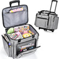 CAB55 Rolling Craft Bag 17in Tote with Wheels - Organized Mobility