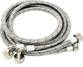 Shark Industrial 8 FT Stainless Steel Washer Hoses - Burst Proof - 2-Pack