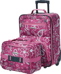 Rockland Fashion Softside Upright Luggage Set - Expandable 2-Piece