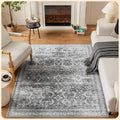 Istana 5x7 Area Rug - Foldable Grey Living Room Rug