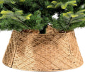 24in Christmas Tree Collar Woven Hyacinth 4-Piece - Natural