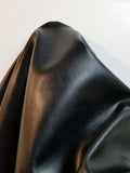 Black Pebbled Soft Faux Leather Fabric - 10 Yards Continuous Roll