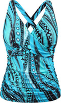 Women's Underwire Tankini Top Tummy Control V Neck - Sleek Support