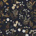 Dark Floral Wallpaper Peel and Stick by Laatse for Home Decor