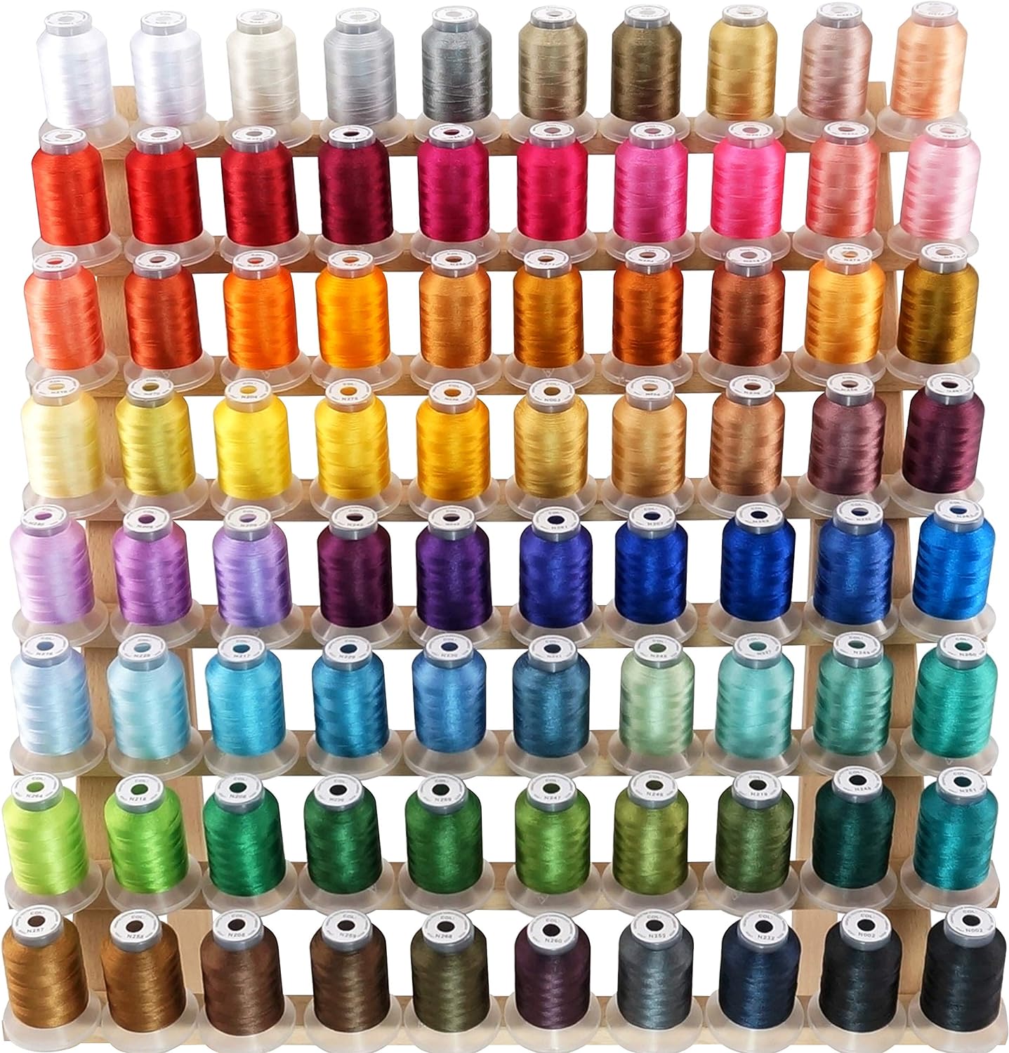 80 Spools Polyester Thread Kit - 500M Each - Janome & Robison-Anton Compatible