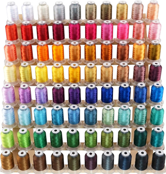 80 Spools Polyester Thread Kit - 500M Each - Janome & Robison-Anton Compatible
