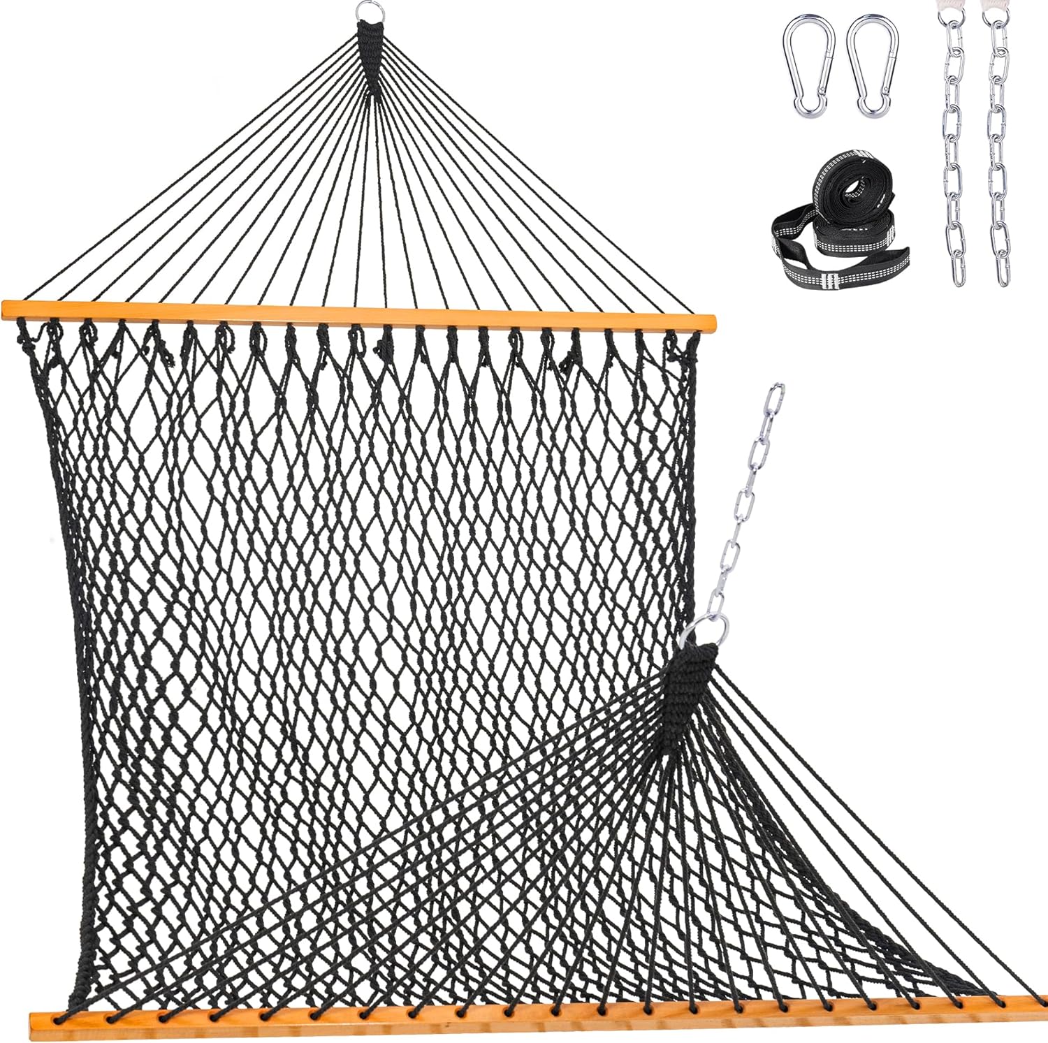 Lazy Daze Hammocks Double Rope Hammock for 2 Person Relaxation