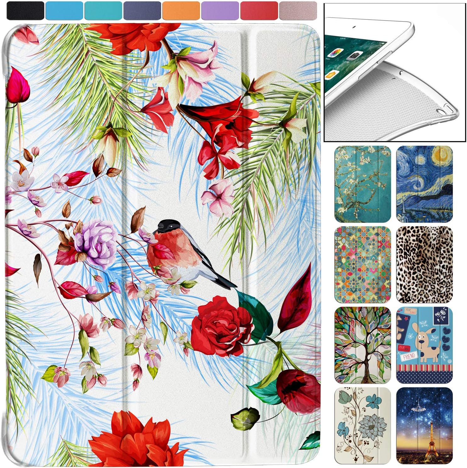 DuraSafe iPad Mini 4 Case with Birds & Flowers Design