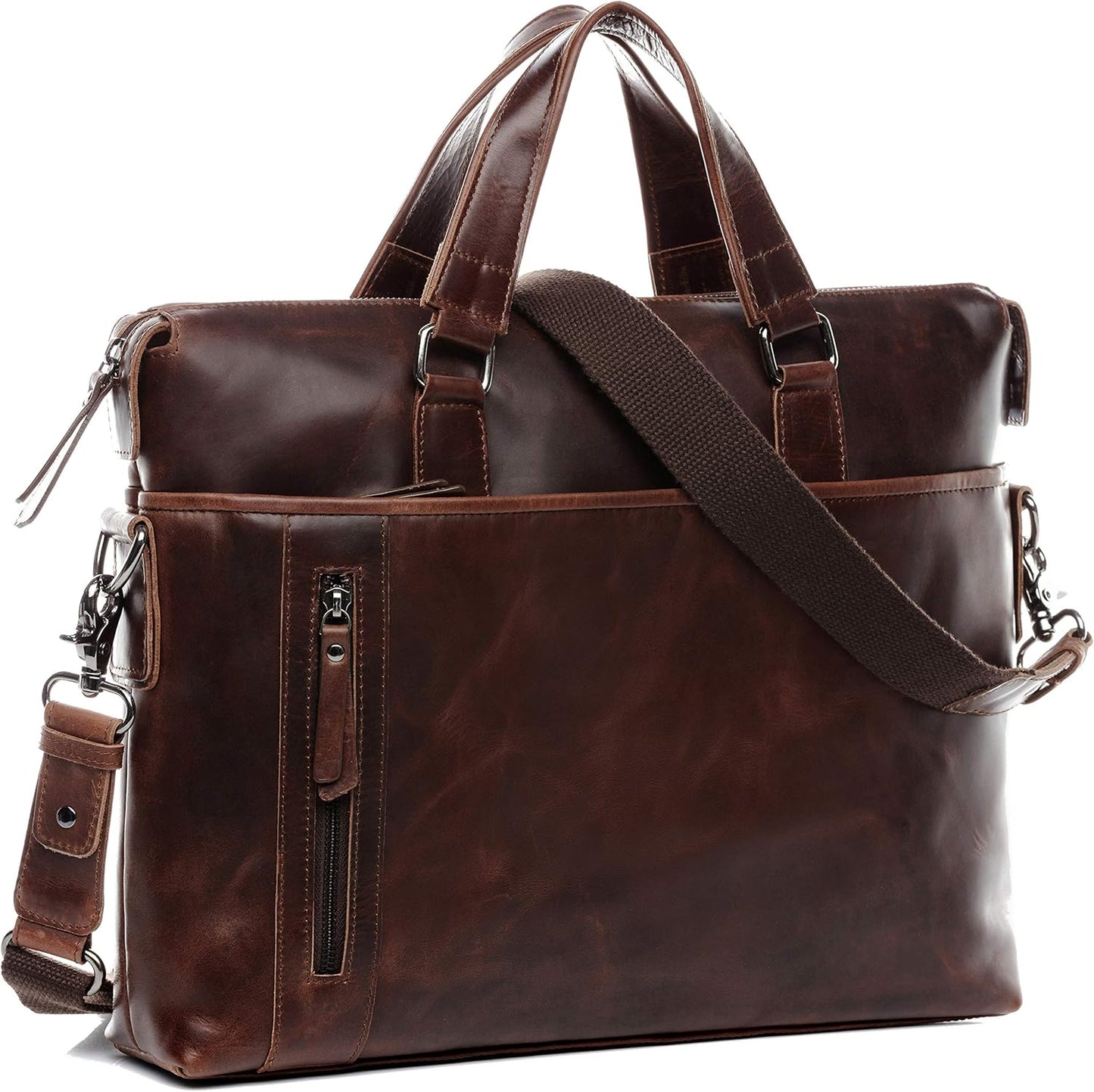 BACCINI Briefcase: Elegant Laptop Bag with Removable Sleeve