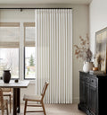 Natural Cream Pinch Pleat Linen Curtains 120in Long - Light Filtering