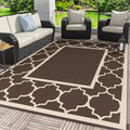 GENIMO Outdoor Rug 8 ft x 10 ft Patio Waterproof Reversible - Durable