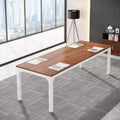 Tribesigns 6.5ft Conference Table 78.7 in Rectangle - Walnut White