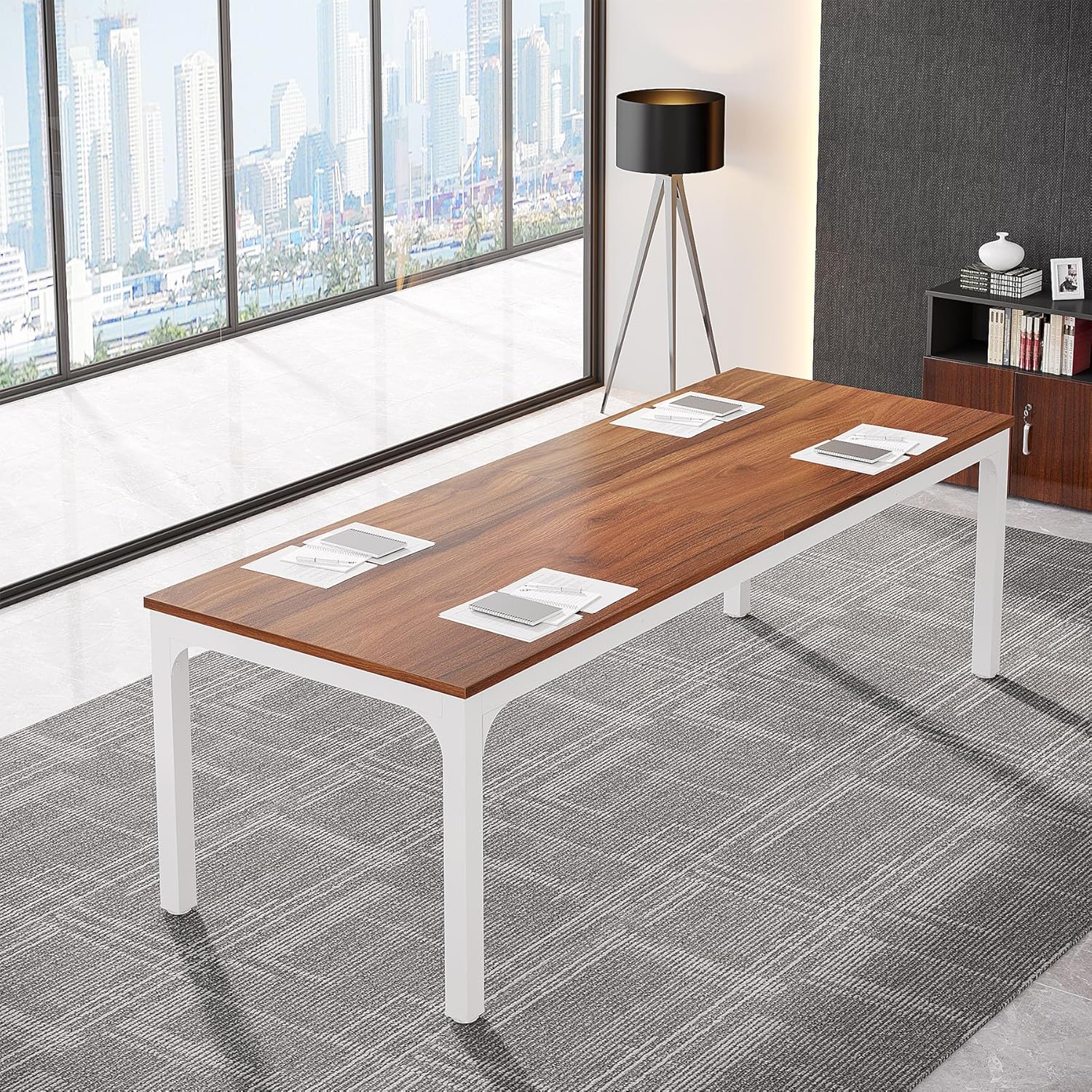 Tribesigns 6.5FT Conference Table for Meetings and Seminars