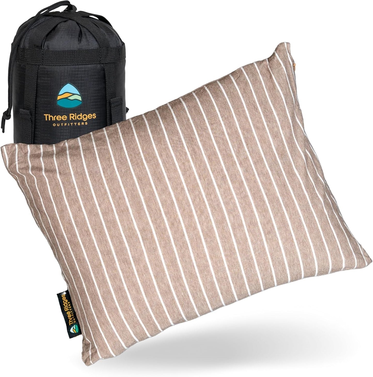 Three Ridges Luxury Latex Travel Pillow - Compressible Comfort