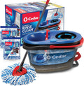 O-Cedar RinseClean Spin Mop & Bucket System - Clean with Clean Water