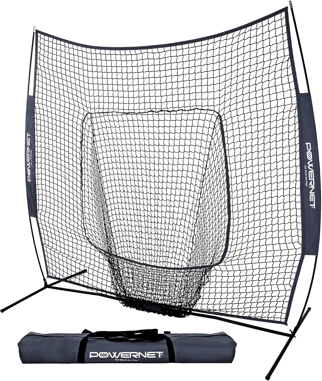 PowerNet 7x7 Baseball Softball Practice Net for Training
