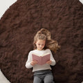Coffee Round Rugs for Bedroom - Machine Washable 6 ft Circle Rug