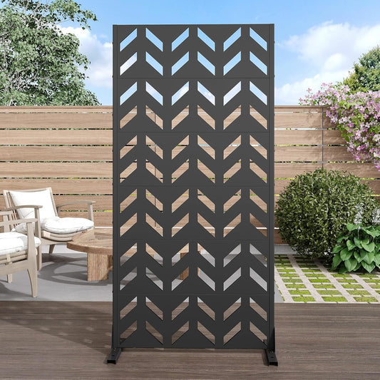 Casaphoria 72in Metal Privacy Screen for Outdoor Spaces